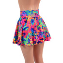 Tahitian Floral Circle Cut Mini Skirt - Coquetry Clothing