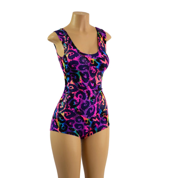 Tank Style Romper with Boy Cut Leg - Coquetry Clothing