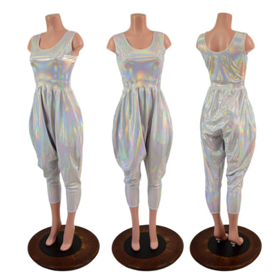 Tank Top Drop Crotch Harem Jumpsuit in Flashbulb - Coquetry Clothing