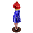 Tea Length Super Hero Skater Dress - Coquetry Clothing