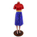 Tea Length Super Hero Skater Dress - Coquetry Clothing
