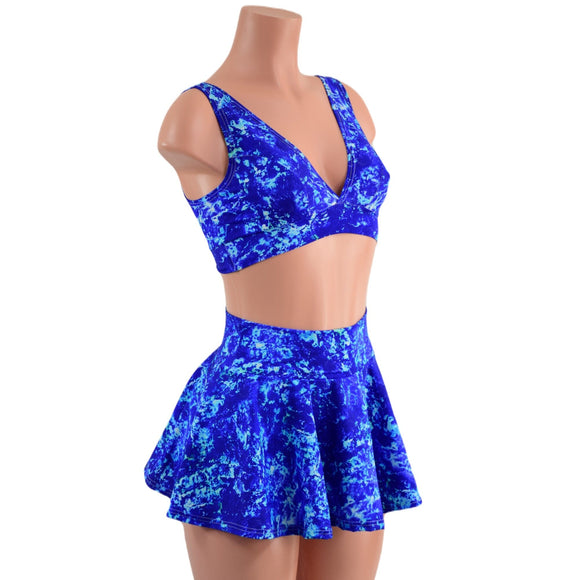 TidePool Rave Skirt & Starlette Bralette Set - Coquetry Clothing