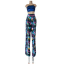 Trouser Style Stilt Pants in UV Glow Galaxy - Coquetry Clothing