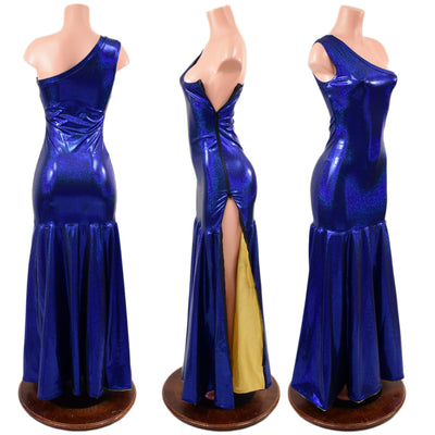 Trumpet Gown with Fully Separating Burlesque Style Zipper - Coquetry Clothing