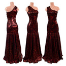 Trumpet Gown with Fully Separating Burlesque Style Zipper - Coquetry Clothing