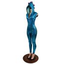 Turquoise & Fuchsia Dragon Hooded Catsuit - Coquetry Clothing