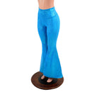 Turquoise Kaleidoscope High Waist Solar Flares - Coquetry Clothing