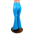Turquoise Kaleidoscope High Waist Solar Flares - Coquetry Clothing