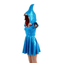 Turquoise Kaleidoscope Sexy Shark Skater Dress - Coquetry Clothing
