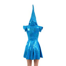 Turquoise Kaleidoscope Sexy Shark Skater Dress - Coquetry Clothing