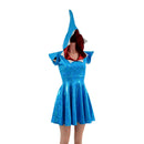 Turquoise Kaleidoscope Sexy Shark Skater Dress - Coquetry Clothing