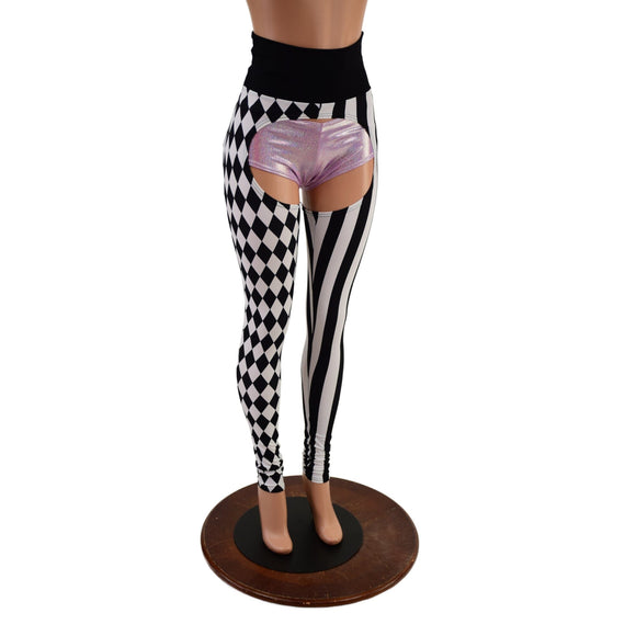 Two Tone Circus Chaps (Shorts sold separately - Coquetry Clothing