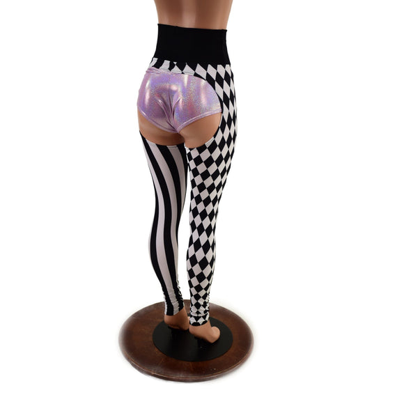Two Tone Circus Chaps (Shorts sold separately - Coquetry Clothing