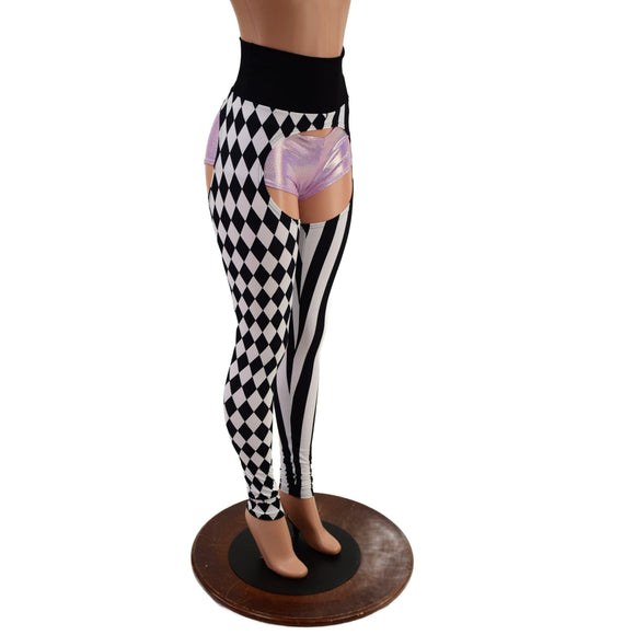 Two Tone Circus Chaps (Shorts sold separately - Coquetry Clothing