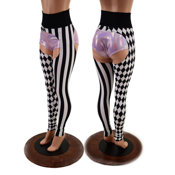 Two Tone Circus Chaps (Shorts sold separately - Coquetry Clothing