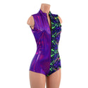 Color Split Sleeveless Stella Romper - 2