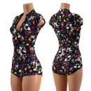 Unicorns and Rainbows Stella Romper with cap sleeves - Coquetry Clothing