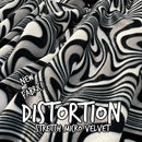 UV Glow Four Way Stretch Velvet Fabric in Distortion - Coquetry Clothing
