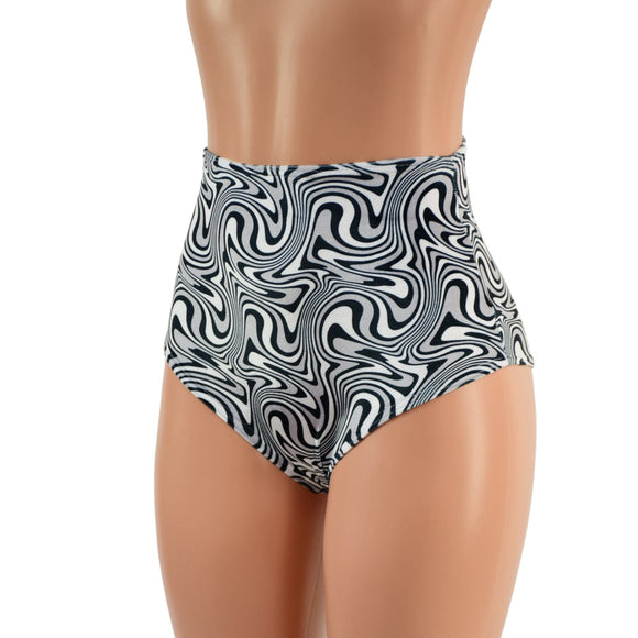 UV Glow Four Way Stretch Velvet Fabric in Distortion - Coquetry Clothing