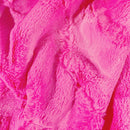 UV Glow Neon Diva Pink Minky Faux Fur Fabric - Coquetry Clothing