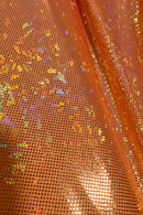 UV Glow Neon Orange Kaleidoscope Spandex Fabric - Coquetry Clothing