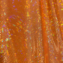 UV Glow Neon Orange Kaleidoscope Spandex Fabric - Coquetry Clothing
