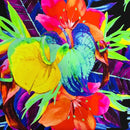 UV Glow Sonic Bloom Fabric - Coquetry Clothing