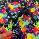 UV Glow Sonic Bloom Fabric - Coquetry Clothing