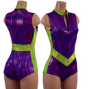 V Front Romper with Boy Cut Leg - Coquetry Clothing