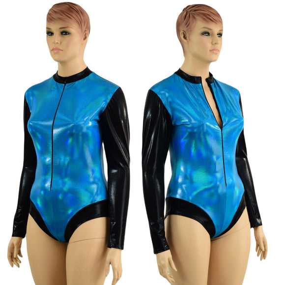 Peacock Stella Romper with Black Mystique Color Blocking - Coquetry Clothing