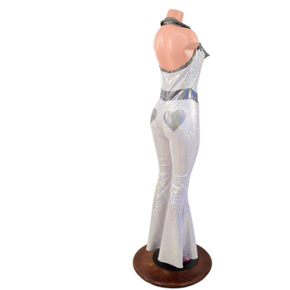Valentine Solar Flare V Front Catsuit with Plunging Showtime Collar - Coquetry Clothing