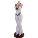 Valentine Solar Flare V Front Catsuit with Plunging Showtime Collar - Coquetry Clothing