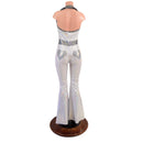 Valentine Solar Flare V Front Catsuit with Plunging Showtime Collar - Coquetry Clothing