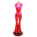 Valentine Solar Flare V Front Catsuit with Showtime Collar - Coquetry Clothing