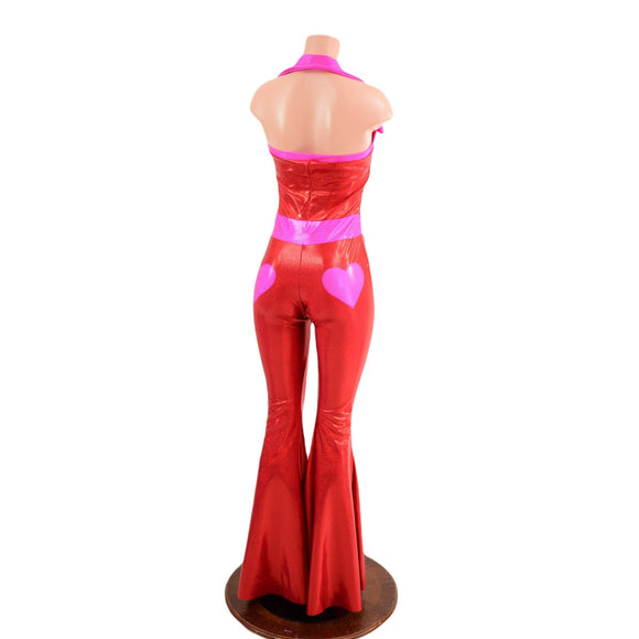Valentine Solar Flare V Front Catsuit with Showtime Collar - Coquetry Clothing