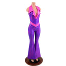 Valentine Solar Flare V Front Catsuit with Showtime Collar - Coquetry Clothing
