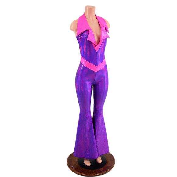 Valentine Solar Flare V Front Catsuit with Showtime Collar - Coquetry Clothing