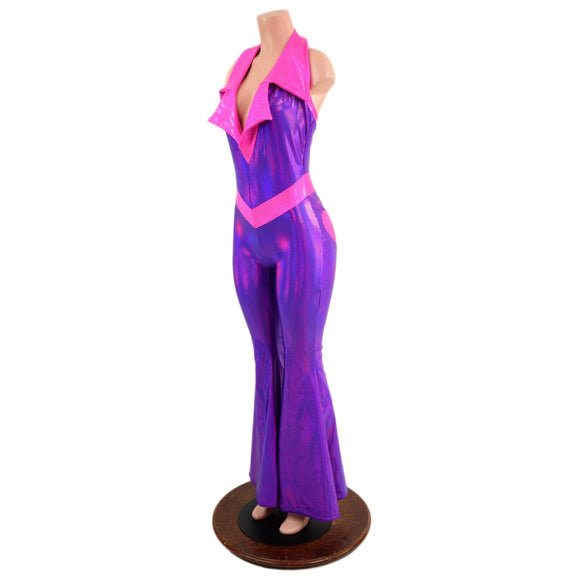 Valentine Solar Flare V Front Catsuit with Showtime Collar - Coquetry Clothing