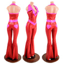Valentine Solar Flare V Front Catsuit with Showtime Collar - Coquetry Clothing