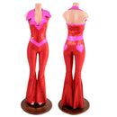 Valentine Solar Flare V Front Catsuit with Showtime Collar - Coquetry Clothing