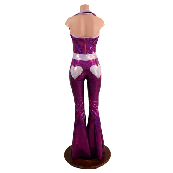 Valentine Solar Flare V Front Catsuit with Showtime Collar - Coquetry Clothing