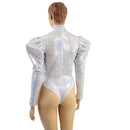 Victoria Sleeve Romper with Window Neckline and Brazilian Cut Leg - Coquetry Clothing