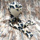 Vintage Style Widows Peak Bonnet in Leopard Print - Coquetry Clothing