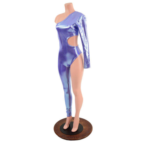 Asymmetrical Catsuit with Cutout and Brazilian Leg - 4