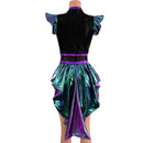 Scarab, Plumeria and Black Mystique Tux Back Romper with Boy Cut Leg - Coquetry Clothing