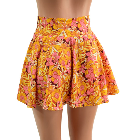 "What the Floral" 15" Mini Rave Skirt Ready To Ship - Coquetry Clothing
