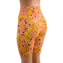 What The Floral High Waist Bike Shorts - Coquetry Clothing