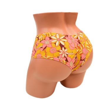 What The Floral Ultra Cheeky Booty Shorts - Coquetry Clothing