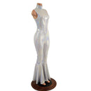White Kaleidoscope Bell Bottom Catsuit - Coquetry Clothing