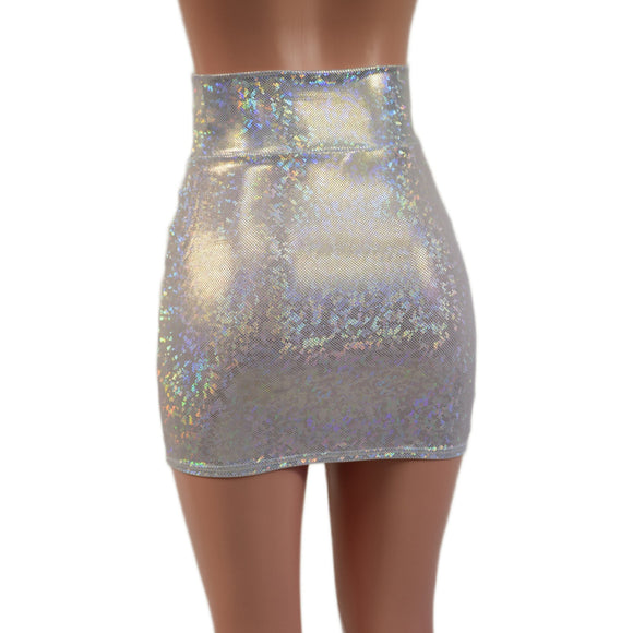 White Kaleidoscope Bodycon Skirt - Coquetry Clothing
